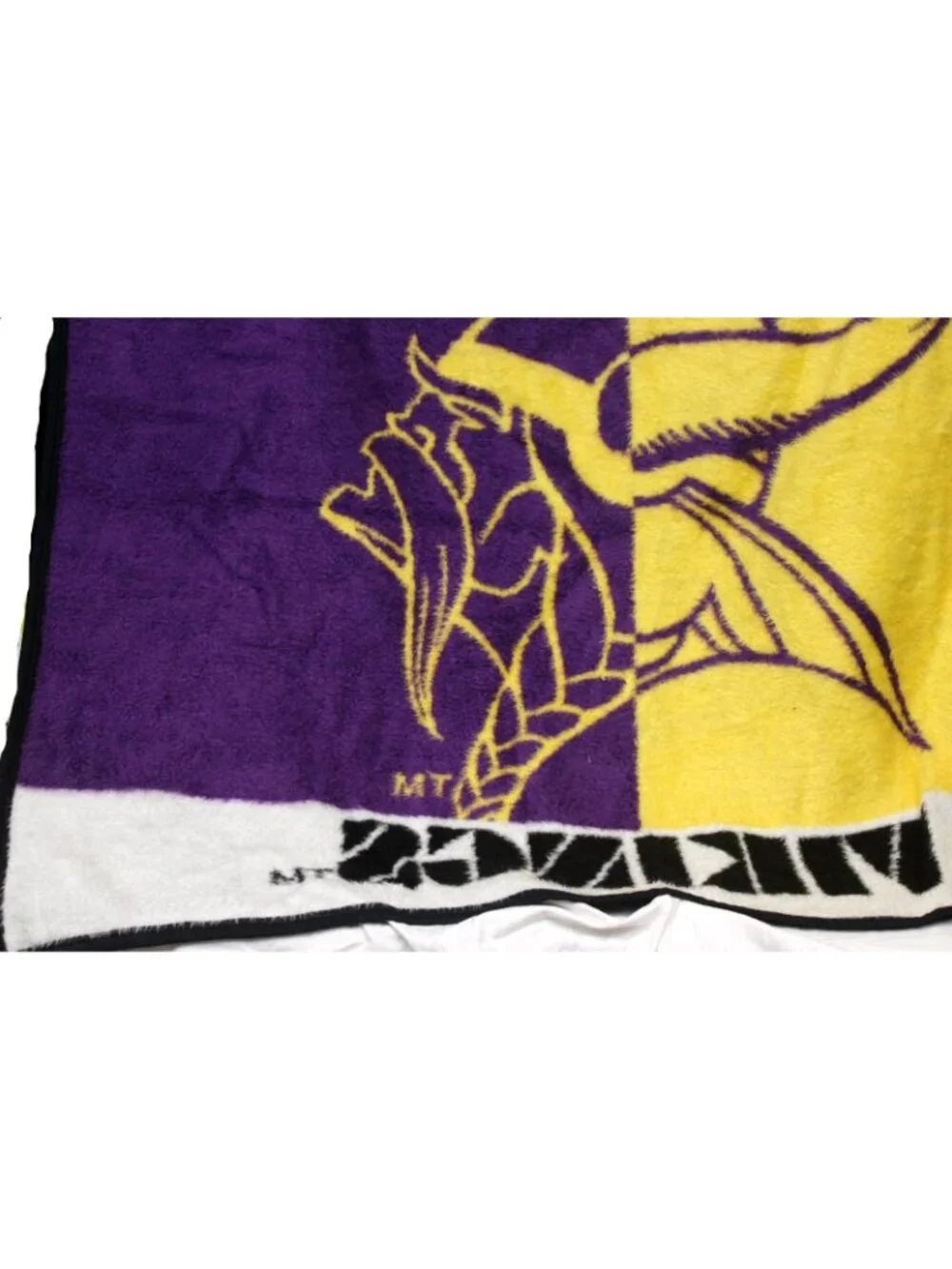 Biederlack Minnesota Vikings Plush Blanket Stadium NFL Faux Fur Reversible Throw